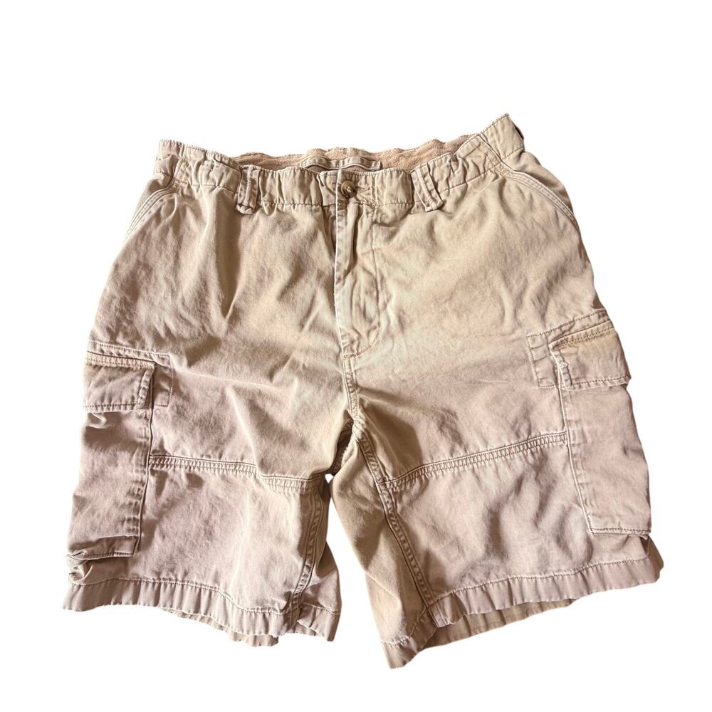 Polo Ralph Lauren‎ Men Classic worn in  cargo Shorts khaki 33 waist 9’’ inseam